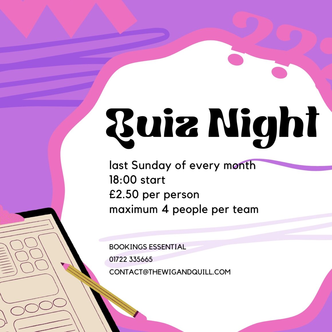 Put Your Knowledge to the Test: Quiz Night