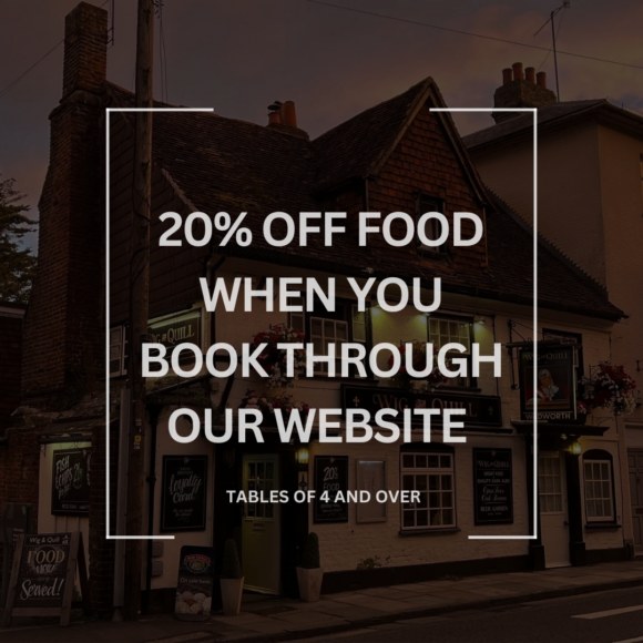 Get 20% OFF Food when Booking Online