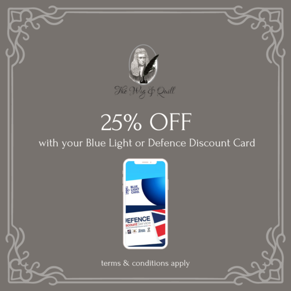 25% Off for Blue Light & Defence Card Holders